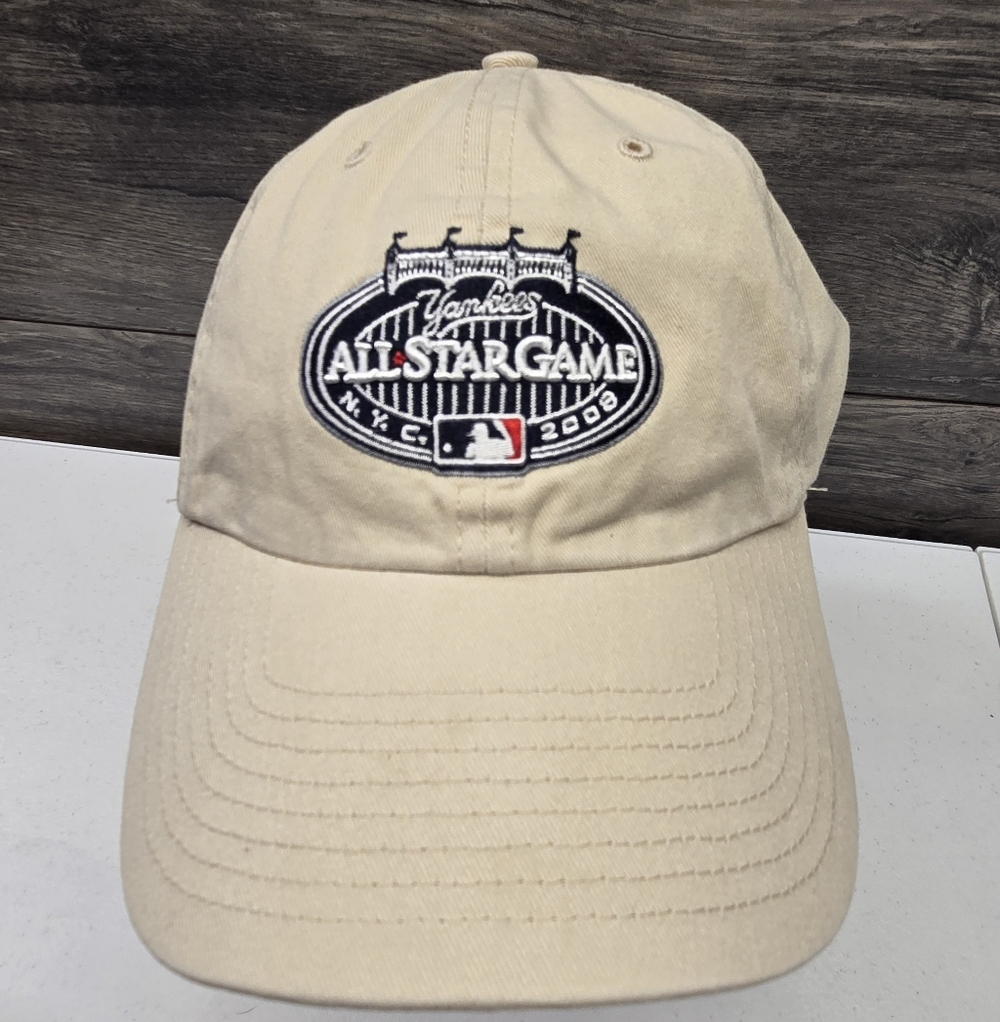 Rare 2008 MLB All Star Game New York Yankees Hat Baseball Cap New‎ Era Beige